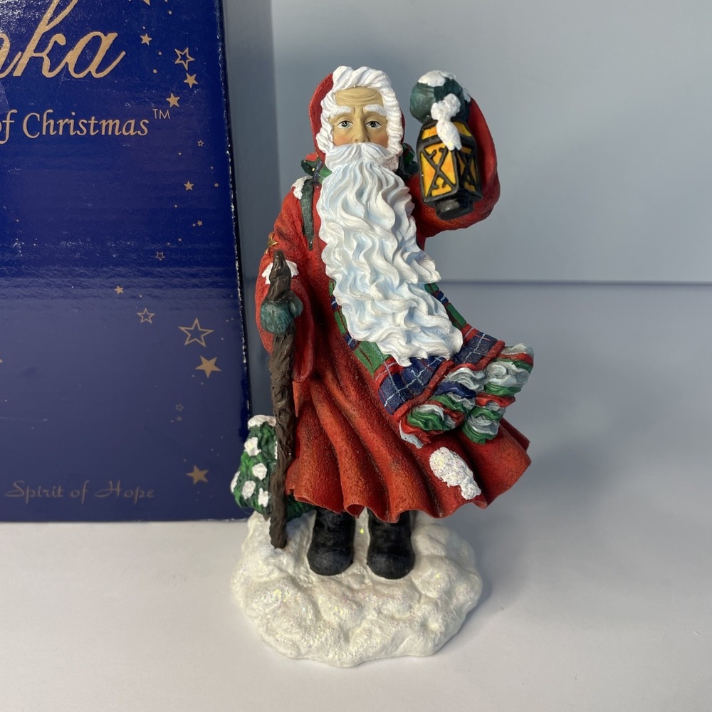 Pipka Reflections Of Christmas Midnight Visitor MIBs With Box Santa Figure 11300